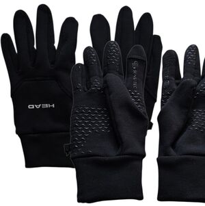 HEAD Sensatec Multi Sport Fleece Lined Black Gloves men's small